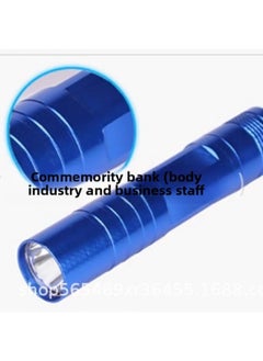 Generic No. 5 A Battery Small Flashlight Household Aluminum Alloy Flashlight Super Gift LED Mini Flashlight-Color:Red Single Flashlight Bare Metal  - Image 4