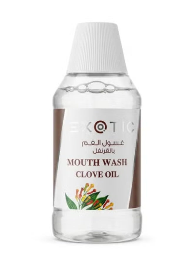 Exotic Alcohol-Free Clove Oil Antibacterial Mouthwash (300ml)