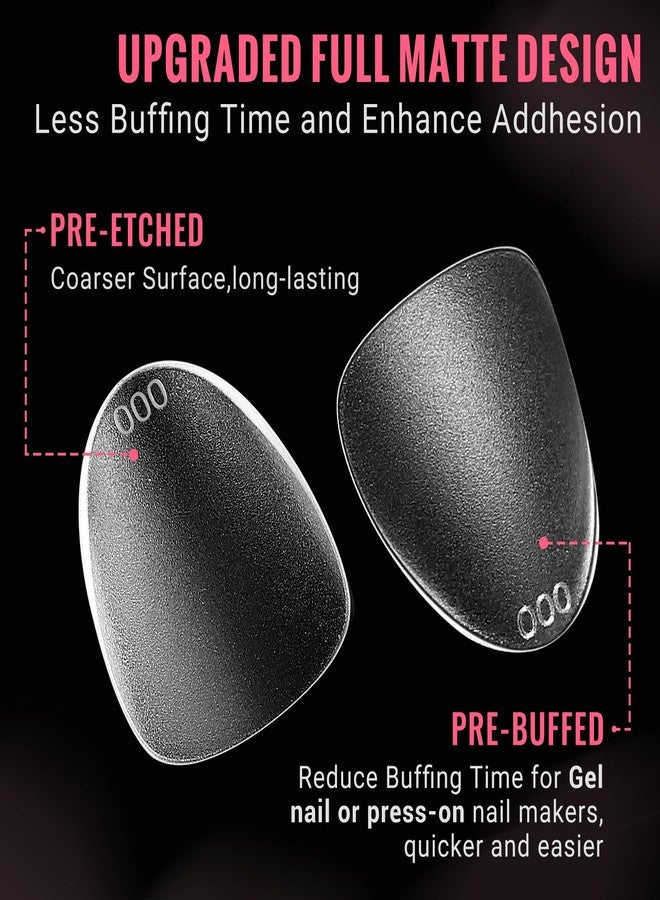 SINOKAME Extra Short Wide Fit Almond Nail Tips for Short Wider Nail Beds,SINOKAME Full Matte No File XS Almond Gel Press On Nails Clear,Paintable Fake Nails Durable 15 Sizes 300 Pcs - Image 5