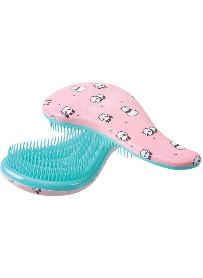 CALA فرشاة شعر مضادة للتشابك بشكل باندا إيموجي باللون الوردي - Image 2
