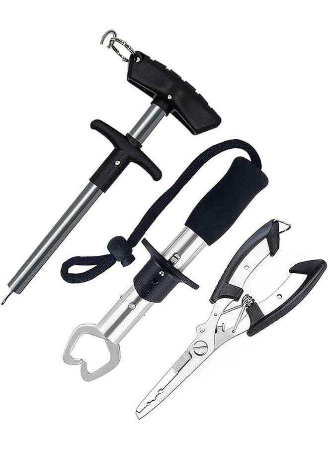 NicoSeeWonder - Stainless Steel Fish Lip Grippers With Lanyards - Image 1
