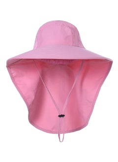 Vitacelli Sun Hat for Men/Women, Waterproof Wide Brim Bucket Hat UV Protection Boonie Hat for Fishing Hiking Garden Beach LIGHT PINK  - Image 1