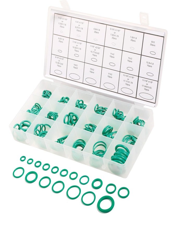 Reswish 270 Pieces Seal Gasket Washer,O Ring Assortment Set Kit,Car Air Conditioning AC O Ring Kit,Sealing ORings Gasket Assortment Set,Rubber Washer Orings for A/C Professional Plumbing Automotive - Image 2