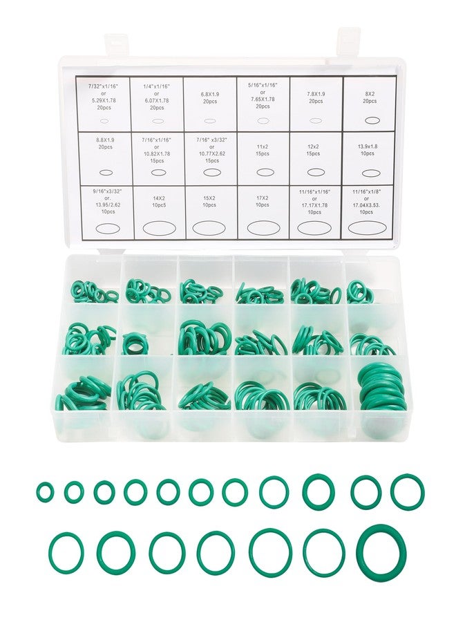 Reswish 270 Pieces Seal Gasket Washer,O Ring Assortment Set Kit,Car Air Conditioning AC O Ring Kit,Sealing ORings Gasket Assortment Set,Rubber Washer Orings for A/C Professional Plumbing Automotive - Image 1