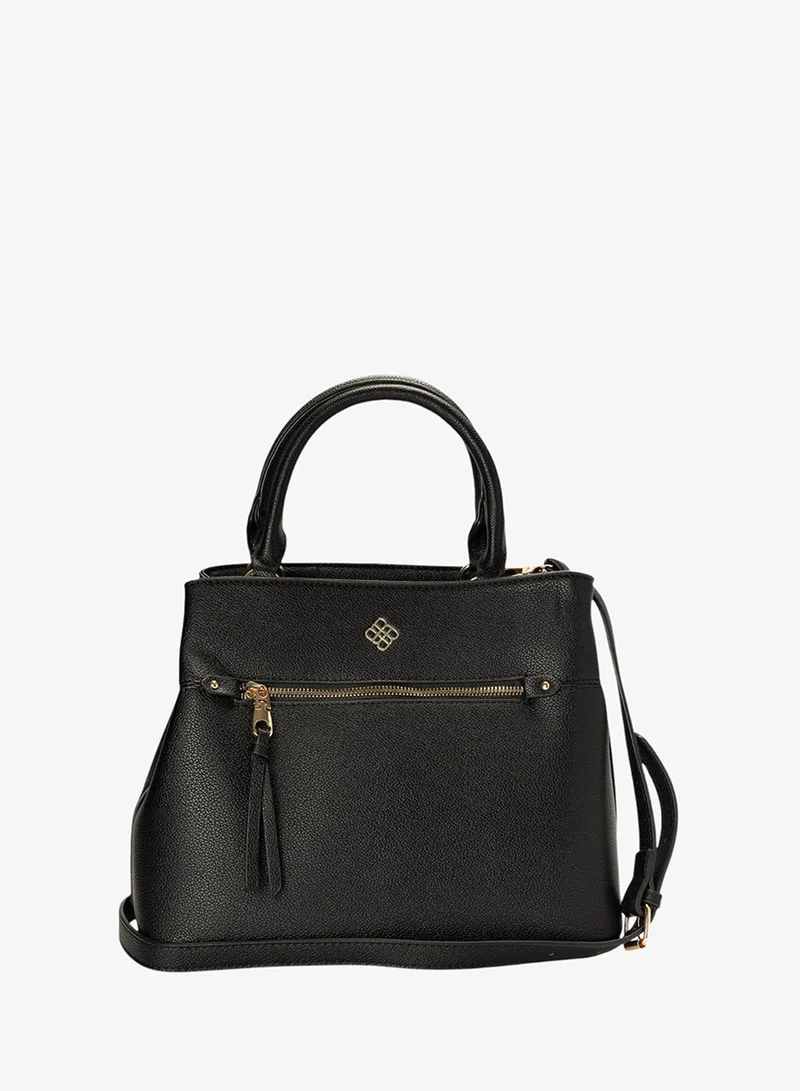 Bata Textured Top Handle Bag