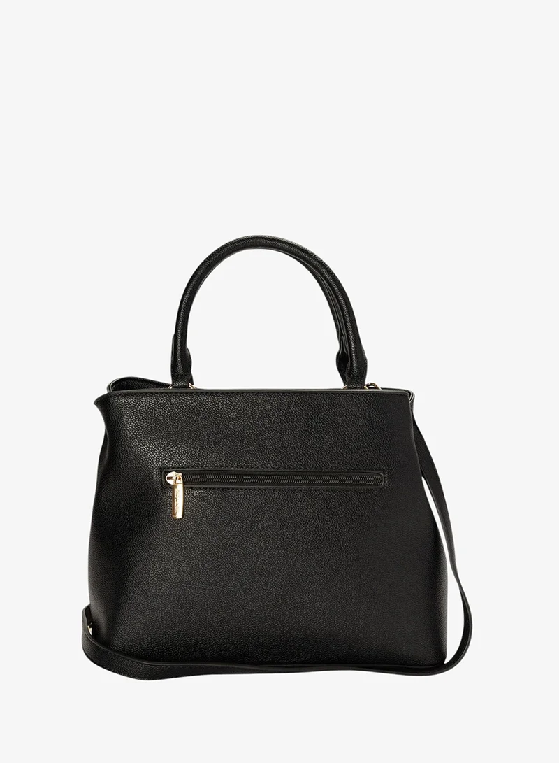 Bata Textured Top Handle Bag