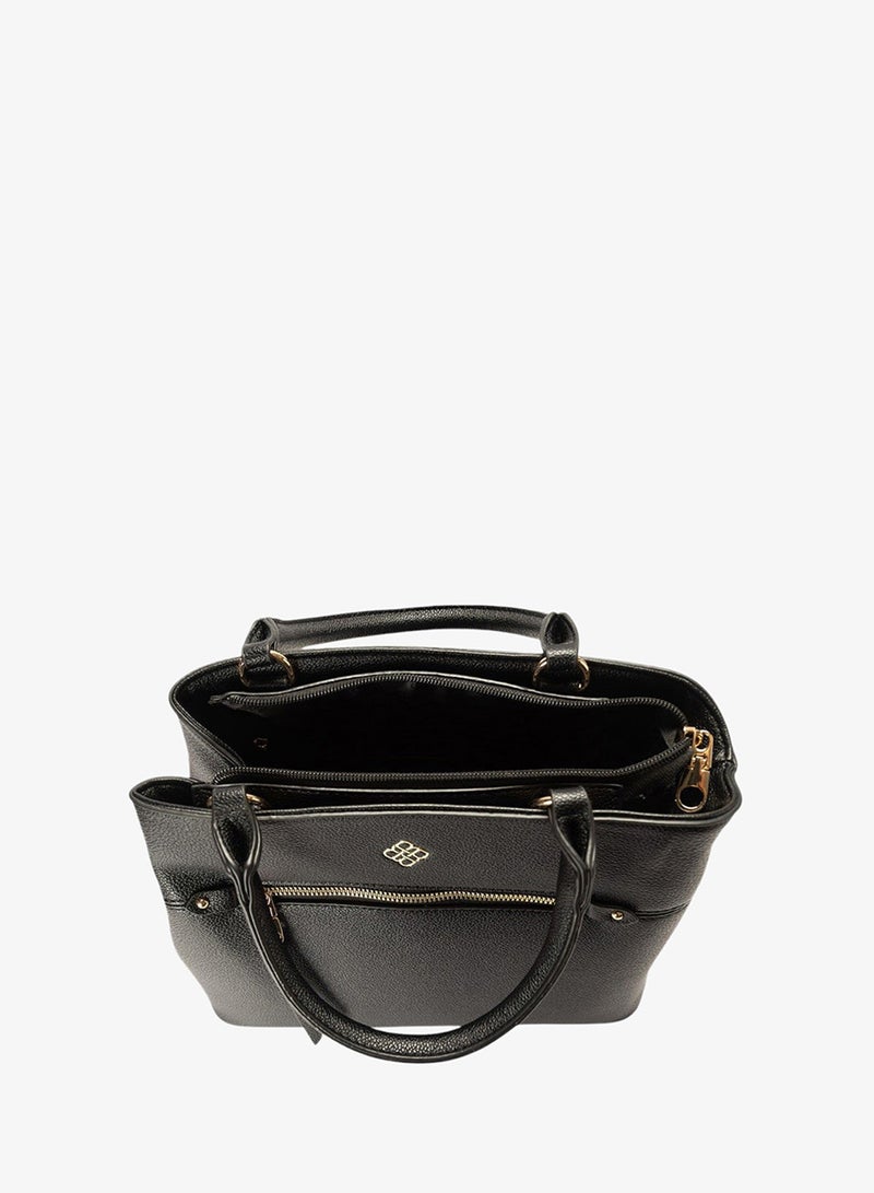 Bata Textured Top Handle Bag - Image 4