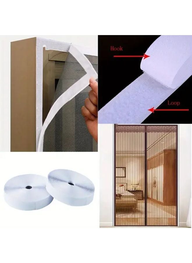 Black Heavy Duty Double Sided Adhesive Strips 4 8m 15 75ft Hook and Loop Fasteners - Image 3