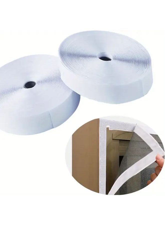 Black Heavy Duty Double Sided Adhesive Strips 4 8m 15 75ft Hook and Loop Fasteners - Image 2