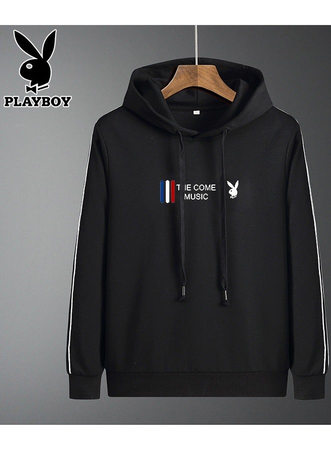 PLAYBOY Men's Trendy Slim Fitting Hooded Top  - Image 1