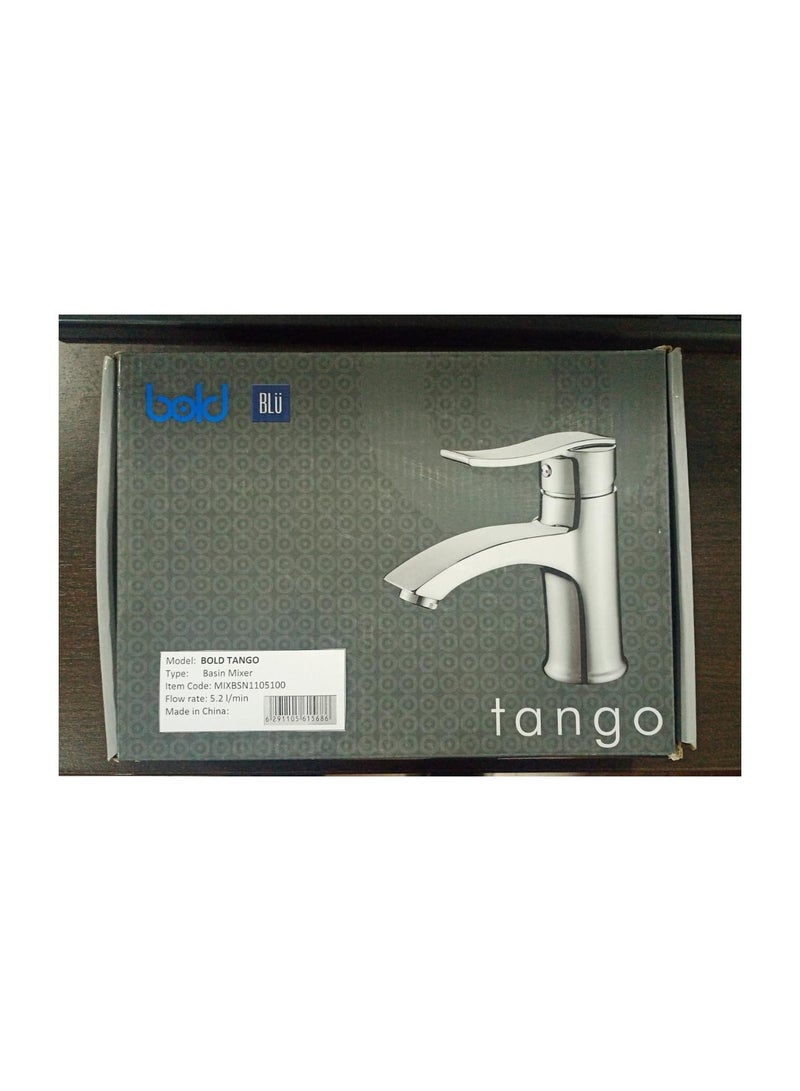 Bold Tango Basin Mixer Tap – Brass Bathroom Sink Mixer with Polished Chrome Finish, Durable Anti-Corrosion Design & Smooth Move Technology for Easy Water Flow & Pressure Control - 5 years warranty - Image 3