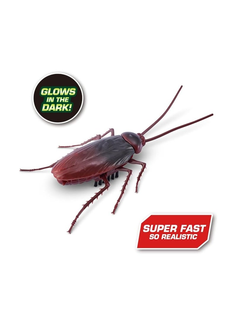 ZURU ZURU Robo Alive Glow-in-the-Dark Crawling Cockroach Toy – Realistic Moving Bug for Kids, Pranks & Halloween Fun, Multicolour  - Image 2