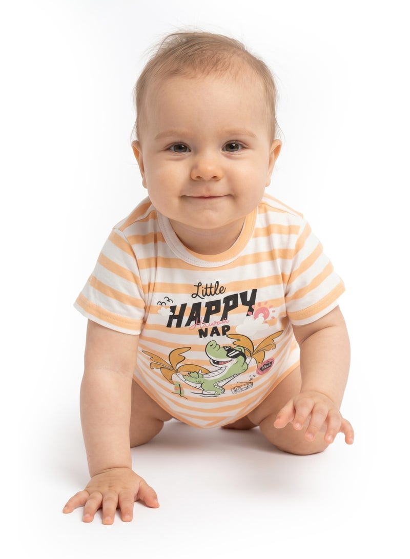 AIKO Infant Girls Cotton Interlock Printed T-Shirt – Little Happy Nap Design - Image 5