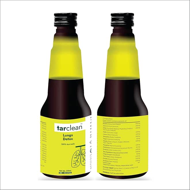 Le-vanza Food & Herbals Le-vanza Herbal Lung Detox Syrup 225ml | Ayurvedic Respiratory Support Supplement | For Smokers & Pollution Exposure Care | Natural Herbal Formula - Image 2