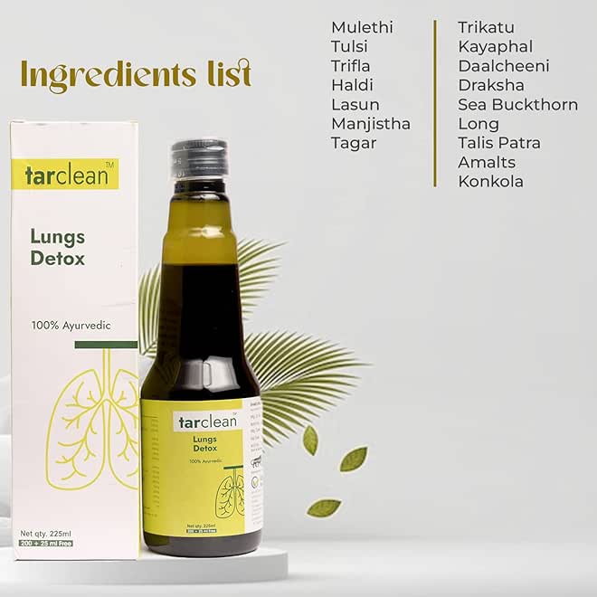 Le-vanza Food & Herbals Le-vanza Herbal Lung Detox Syrup 225ml | Ayurvedic Respiratory Support Supplement | For Smokers & Pollution Exposure Care | Natural Herbal Formula - Image 5