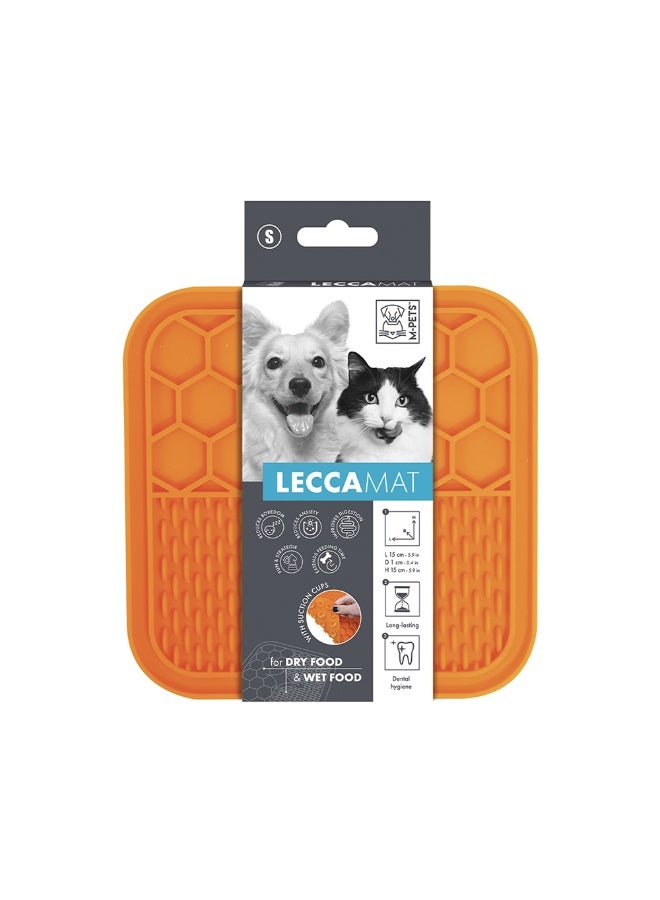 حصيرة طعام M-Pets ليكا - صغيرة - برتقالية