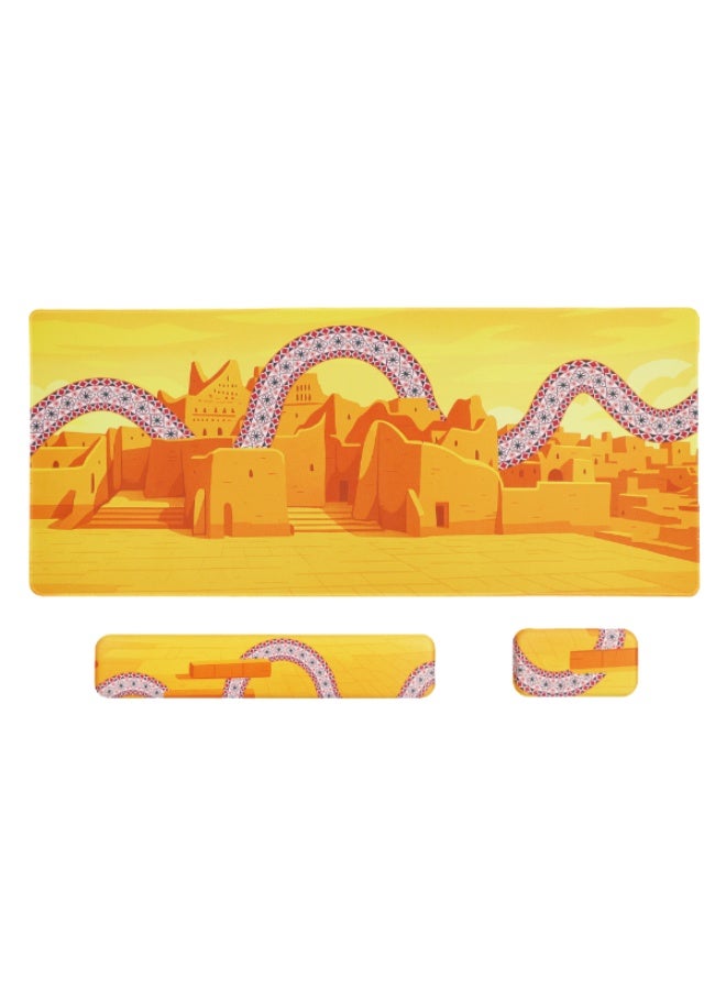 Thermo TM04 Professional Heritage Mouse Pad Set XXL with Keyboard Rest and Mouse Pad High Quality - Image 1