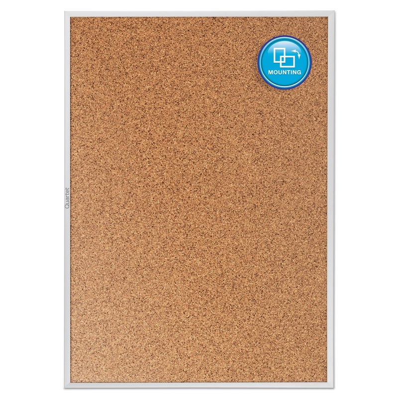 Quartet لوحة كورك رباعية، لوحة إعلانات، 3' x 2' لوحة كورك، إطار ألمنيوم (2303) - Image 5
