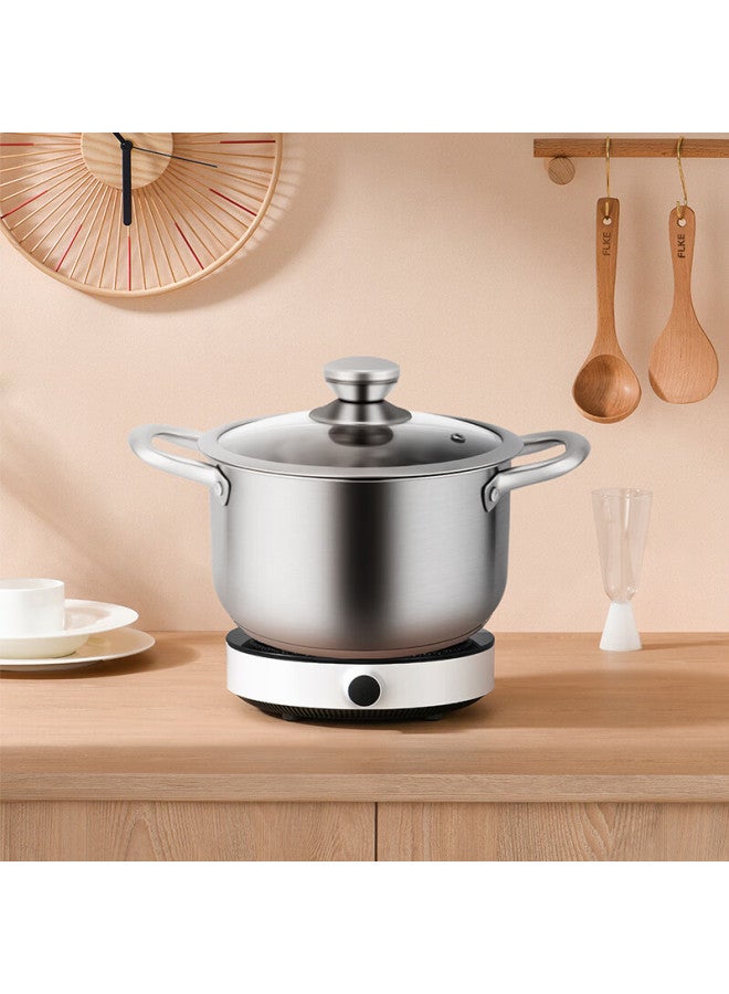 Guofeng 304 Stainless Steel Double Boiler With Steamer Insert, 22cm Soup Pot For Steaming, Cooking, And Stewing, Multi-purpose, Heat-resistant Handle, Suitable For Gas And Induction Cooktops - Image 4