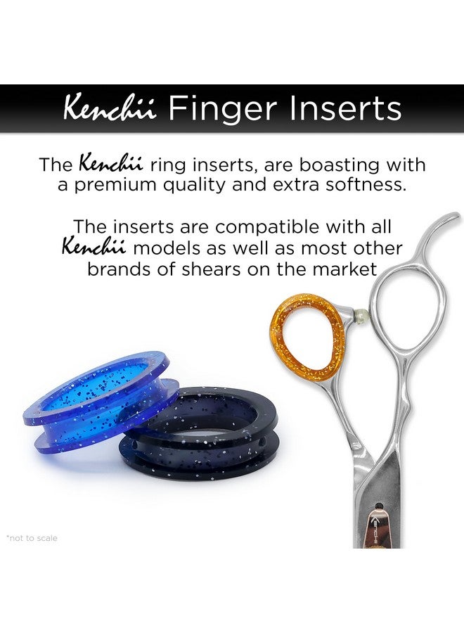 Kenchii Extra Soft Premium Shear Finger Ring Inserts - Thick, Quality Comfort. Elevate Your Grooming Experience with Precision and Style in Multiple Colors - Image 2