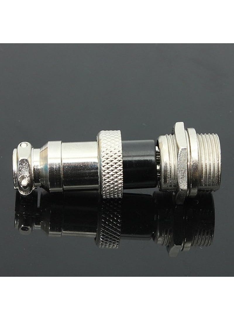 iduino IDUINO Aviation Plug Connector 5 Pairs GX16 4 Pin Panel Metal Mount Circular Metal Wire Connector Adapter Male Female Plug Socket  - Image 3