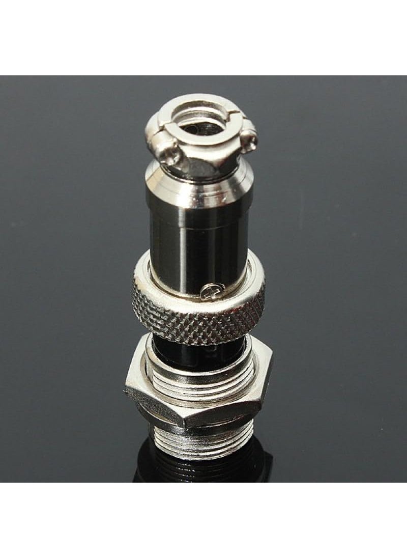iduino IDUINO Aviation Plug Connector 5 Pairs GX16 4 Pin Panel Metal Mount Circular Metal Wire Connector Adapter Male Female Plug Socket  - Image 4