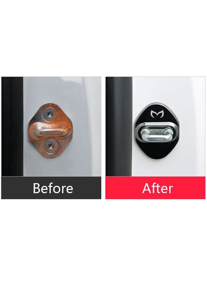 MAXDOOL Mazda 3 6 MX-5 CX-3 CX-5 CX-5 Car Door Lock Stainless Steel Lock (4 Packs, Black) - Image 5