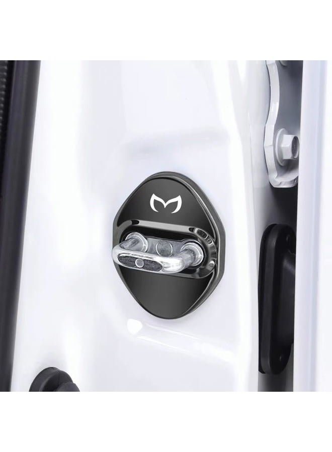 MAXDOOL Mazda 3 6 MX-5 CX-3 CX-5 CX-5 Car Door Lock Stainless Steel Lock (4 Packs, Black) - Image 4