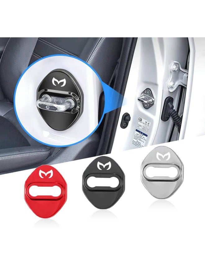 MAXDOOL Mazda 3 6 MX-5 CX-3 CX-5 CX-5 Car Door Lock Stainless Steel Lock (4 Packs, Black) - Image 2