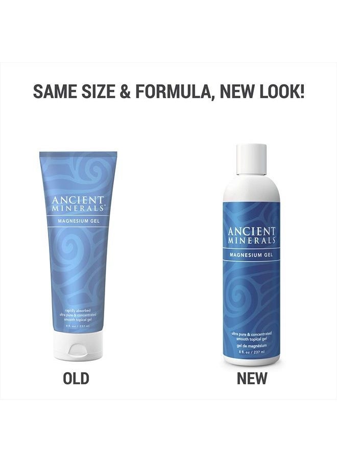 Ancient Minerals Magnesium Gel - 8oz Tube - Pure Genuine Zechstein Magnesium Chloride - Best for Massage, Topical Skin Dermal Absorption  - Image 2
