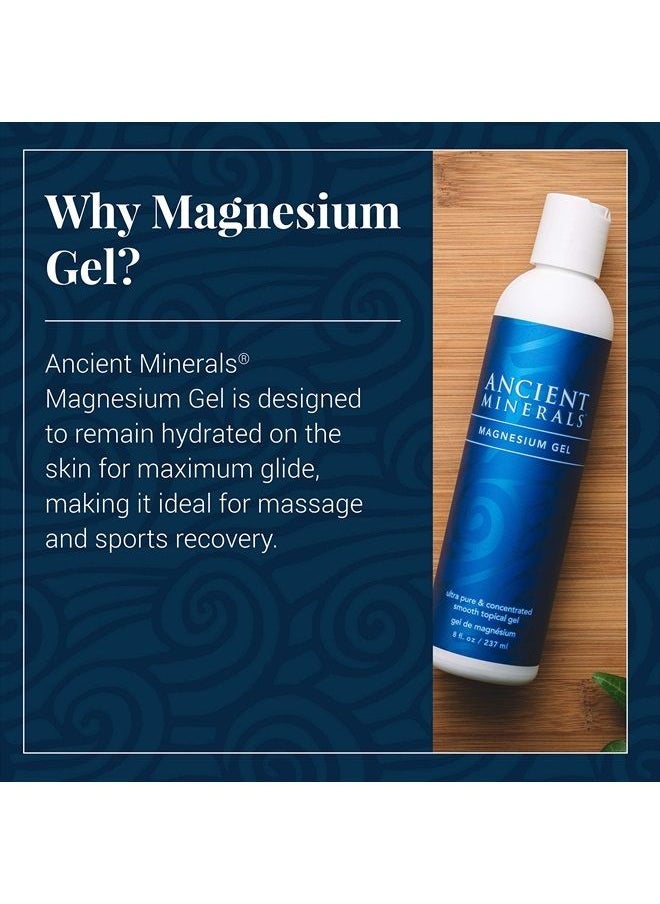 Ancient Minerals Magnesium Gel - 8oz Tube - Pure Genuine Zechstein Magnesium Chloride - Best for Massage, Topical Skin Dermal Absorption  - Image 4