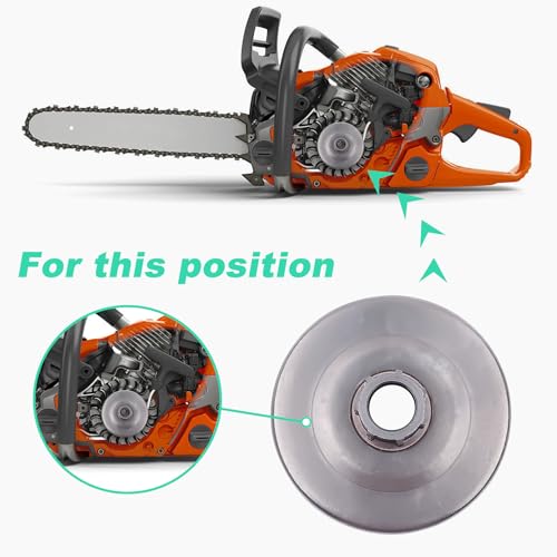 Adefol Chainsaw 3/8"-7 Clutch Drum Rim Sprocket Kit for Stihl MS660 066 064 MS640 MS661 Chainsaw, MS660 Cutch Kit With Washer E-clip Needle Bearing Replacement Parts # 1122 160 2002, 1122 007 1000 - Image 4