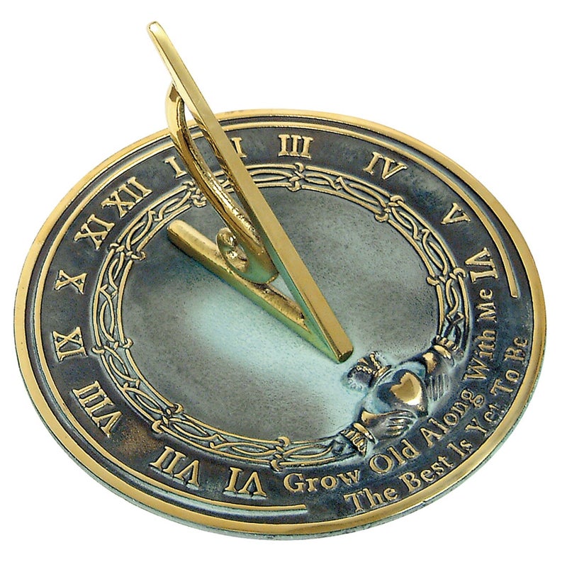 Rome RM2308 Brass Sundial Grow Old With Me
