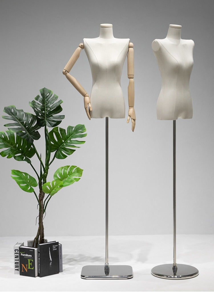 Arabest Female Mannequin Body, Sewing Mannequin Torso Dress Form, Adjustable Mannequin with Stand for Sewing Dressmaker Jewelry Display - Image 5