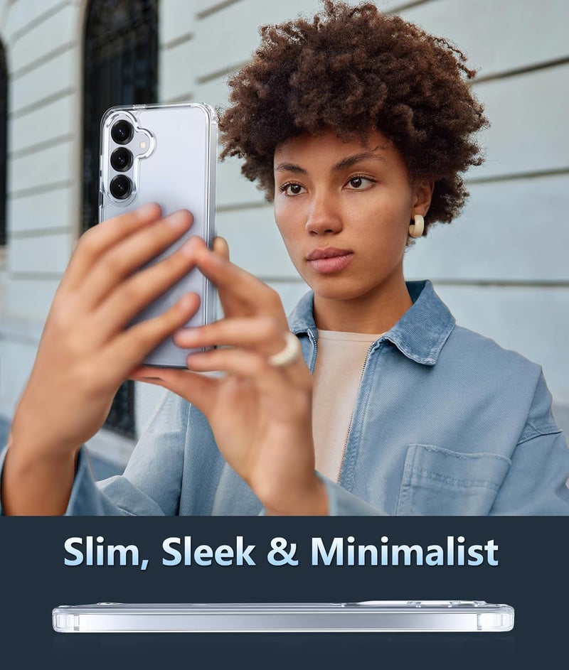 Realcase غطاء خلفي سيليكون لجهاز سامسونج S25 بلس 5G، مقاوم للخدوش، شفاف كريستالي، واقي للصدمات، غطاء خلفي لجهاز سامسونج جالاكسي S25 بلس 5G - Image 5