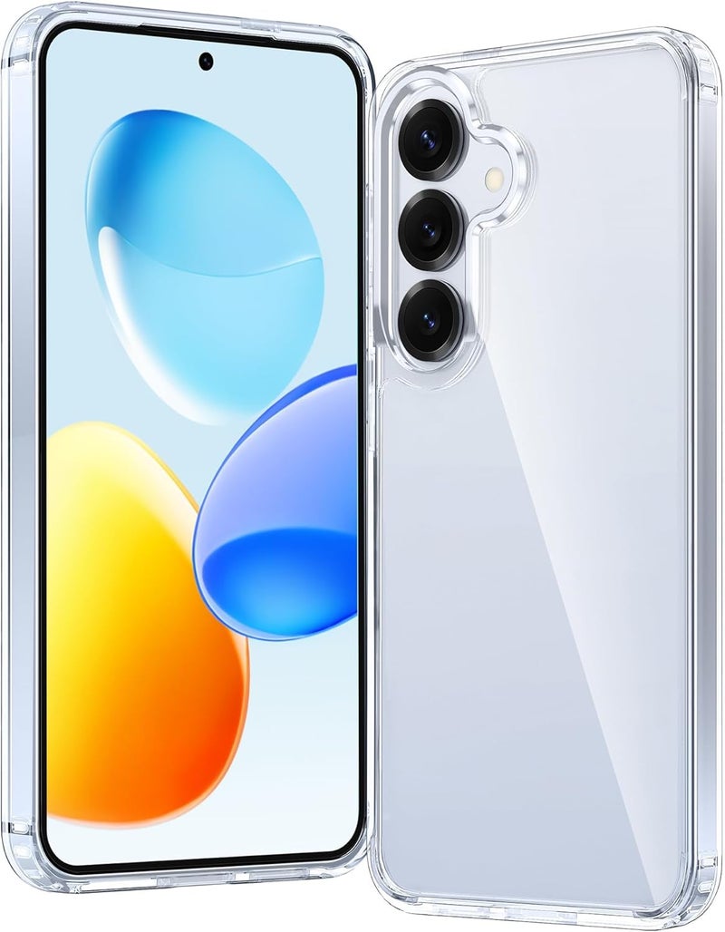 Realcase غطاء خلفي سيليكون لجهاز سامسونج S25 بلس 5G، مقاوم للخدوش، شفاف كريستالي، واقي للصدمات، غطاء خلفي لجهاز سامسونج جالاكسي S25 بلس 5G - Image 1