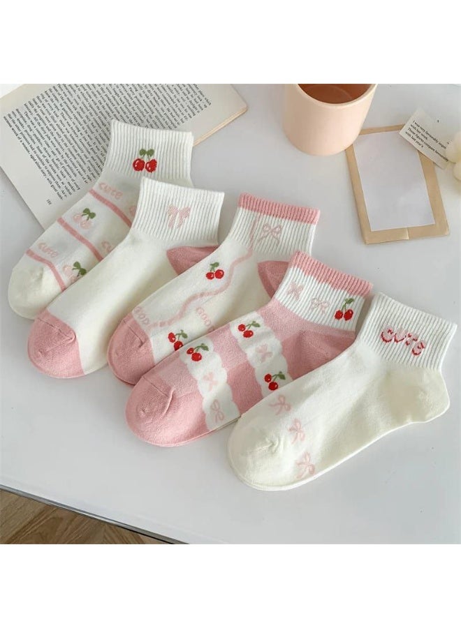 جوارب قدم مميزة ، جوارب للجنسين جميلة ألوان متعددة، 6 أزواج - Image 1