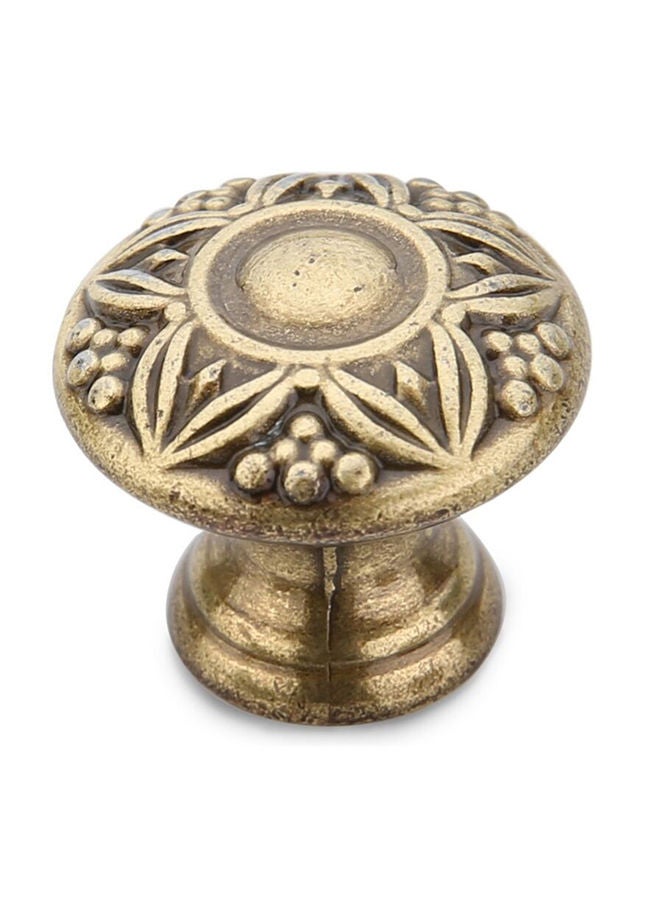 NIBEMINENT Burnished Brass Furniture Knob Gold 25millimeter 