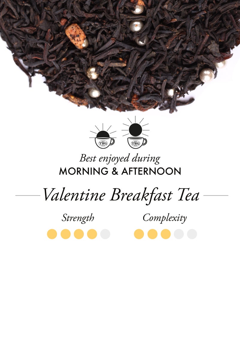 TWG Tea Valentine Breakfast Tea, Loose Leaf Black Tea in Haute Couture Tea Tin Gift, 100g - Image 2