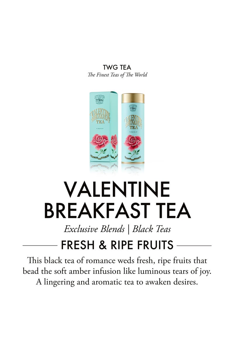 TWG Tea Valentine Breakfast Tea, Loose Leaf Black Tea in Haute Couture Tea Tin Gift, 100g - Image 3