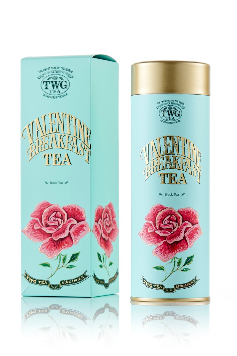TWG Tea Valentine Breakfast Tea, Loose Leaf Black Tea in Haute Couture Tea Tin Gift, 100g - Image 1