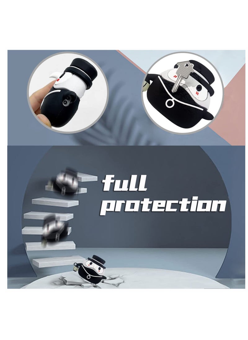 Generic - Luminous Medieval Plague Doctor Anime Case for AirPods Pro 1st/2nd Gen - TPU Silicone Cover (2019/2022) - Image 1