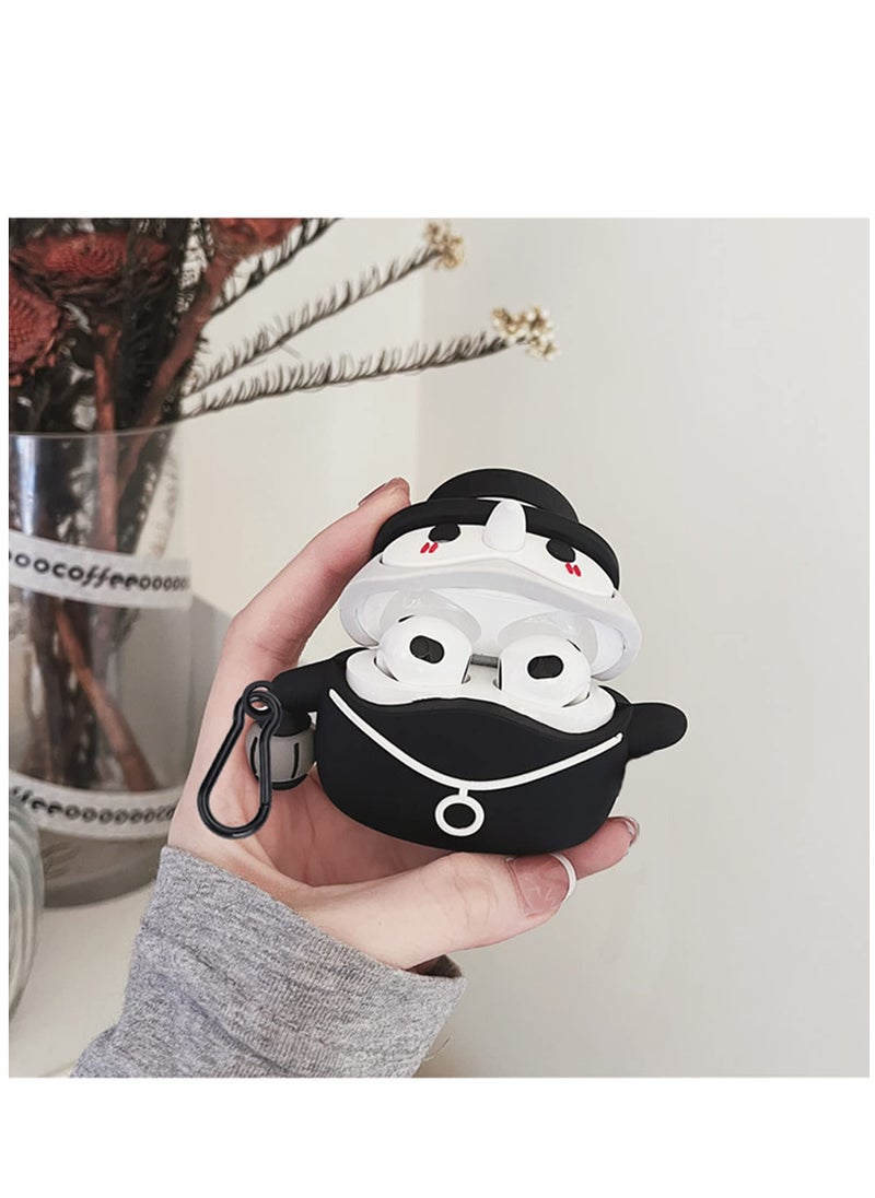 Generic - Luminous Medieval Plague Doctor Anime Case for AirPods Pro 1st/2nd Gen - TPU Silicone Cover (2019/2022) - Image 1