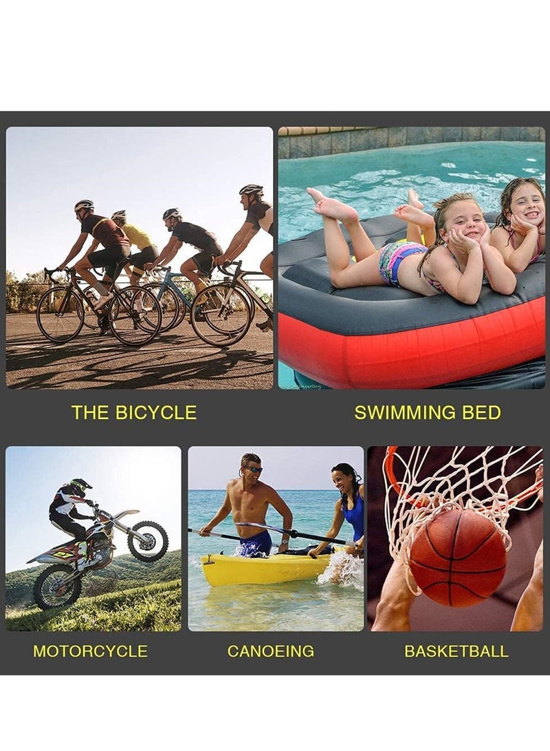 نفخ الإطارات الرقمية 12 فولت ، مضخة إطارات ضاغط الهواء المحمولة 150psi مضخة إطارات إطارية سريعة مع تدفق الهواء 30L/دقيقة ، 3 محاور فوهة وضوء LED الرقمي - Image 4