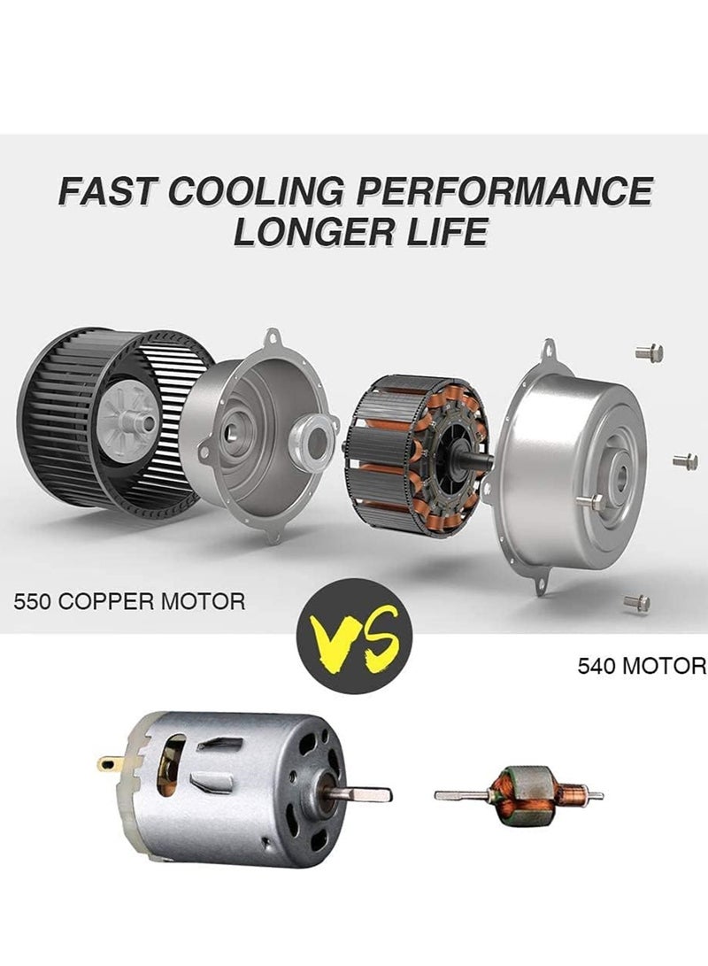 نفخ الإطارات الرقمية 12 فولت ، مضخة إطارات ضاغط الهواء المحمولة 150psi مضخة إطارات إطارية سريعة مع تدفق الهواء 30L/دقيقة ، 3 محاور فوهة وضوء LED الرقمي - Image 5