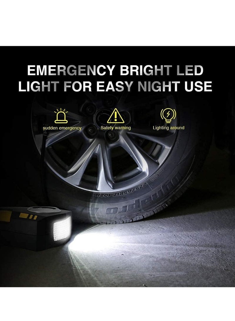 نفخ الإطارات الرقمية 12 فولت ، مضخة إطارات ضاغط الهواء المحمولة 150psi مضخة إطارات إطارية سريعة مع تدفق الهواء 30L/دقيقة ، 3 محاور فوهة وضوء LED الرقمي - Image 3