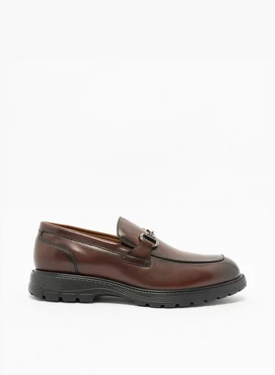 Le Confort Solid Metal Accent Loafers