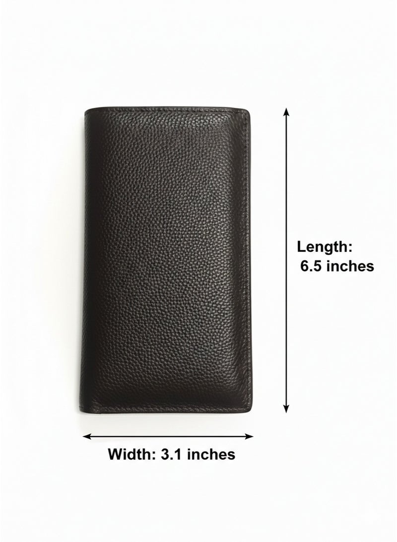 Men's Leather Long Wallet- Premium genuine Leather Material with Versatile Compartment, Ideal for Travelling & Daily Use - Image 2