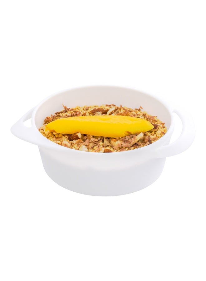 Restaurantware 3 Ounce Mini Serving Dishes, 100 Disposable Mini Appetizer Dishes - Built-In Handles, Rectangle, White Plastic Mini Casserole Dishes, Serve Snacks or Desserts - Image 2