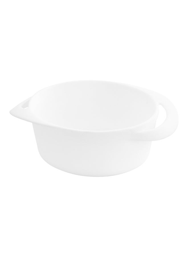 Restaurantware 3 Ounce Mini Serving Dishes, 100 Disposable Mini Appetizer Dishes - Built-In Handles, Rectangle, White Plastic Mini Casserole Dishes, Serve Snacks or Desserts - Image 1